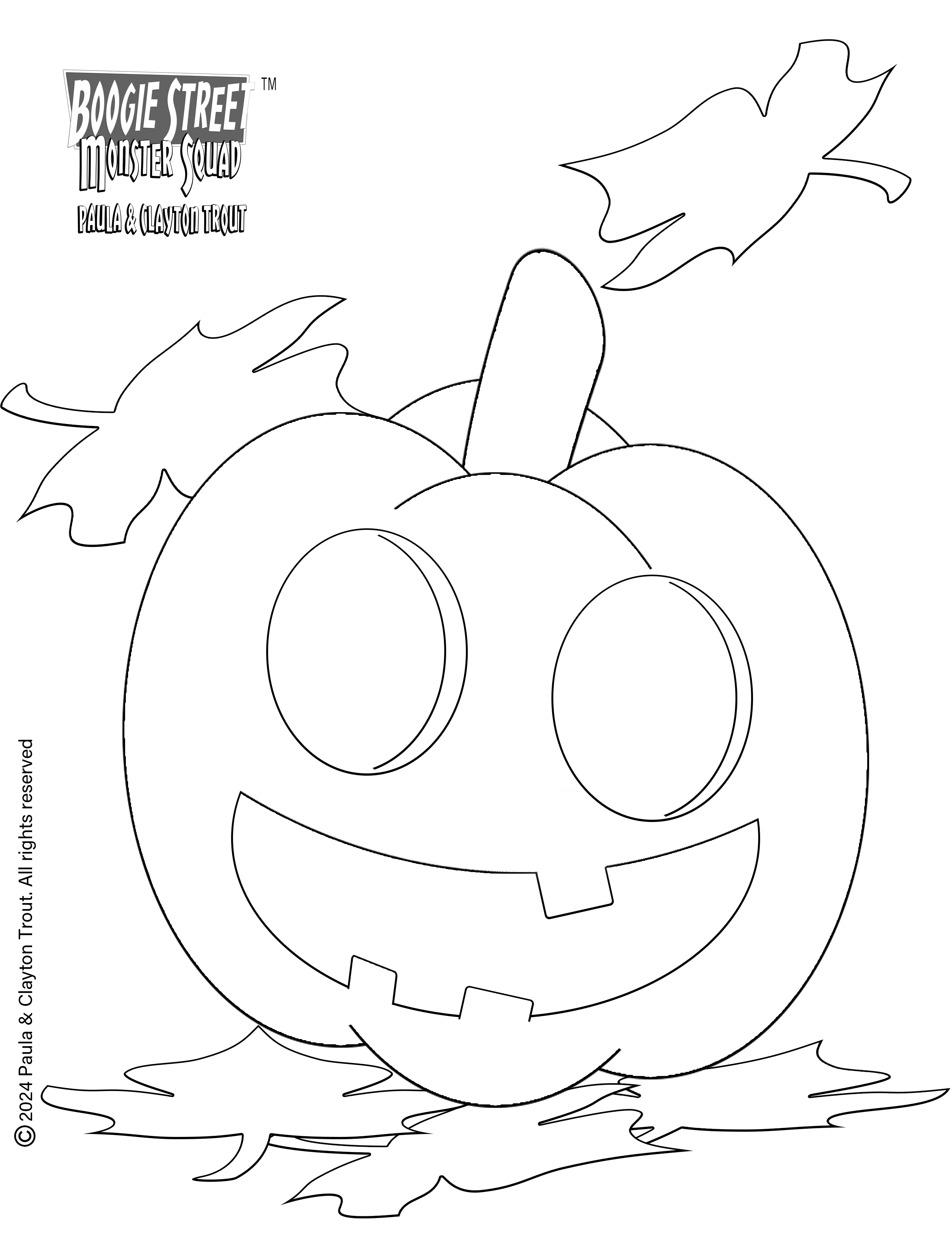 pumking coloring page.